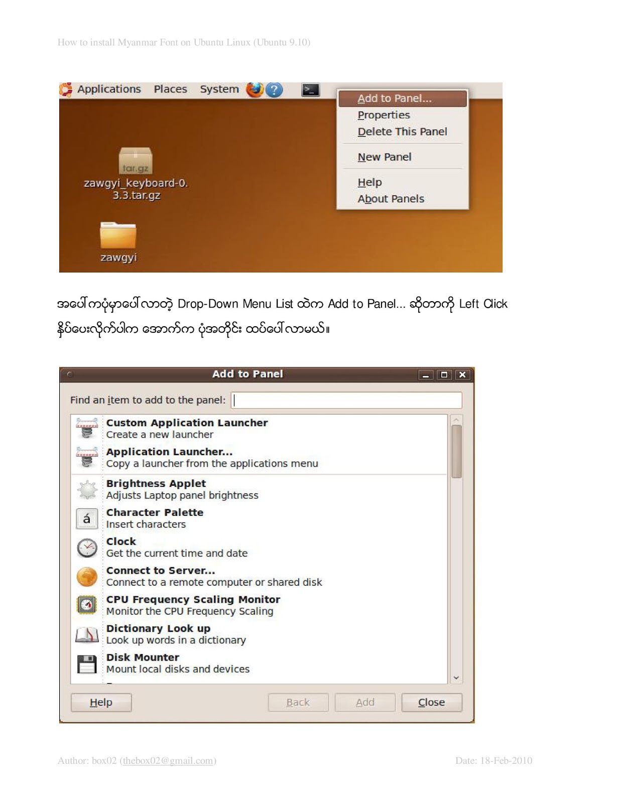 How to install myanmar font in mac air